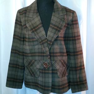 Tribal Plaid Blazer 😍